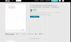 
							         3 Installation und Starten von myPortal for Outlook - Telekom - Yumpu								  
							    