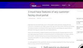 
							         3 must-have features of any customer-facing cloud portal – CloudSmartz								  
							    