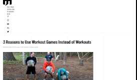 
							         3 Reasons to Use Workout Games Instead of Workouts - Mark de Grasse								  
							    