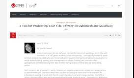 
							         3 Tips for Protecting Your Kids' Privacy on Dubsmash and ...								  
							    