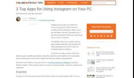 
							         3 Top Apps for Using Instagram on Your PC - Online Tech Tips								  
							    