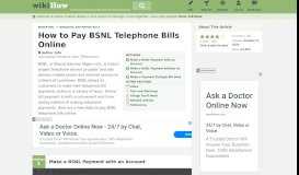 
							         3 Ways to Pay BSNL Telephone Bills Online - wikiHow								  
							    