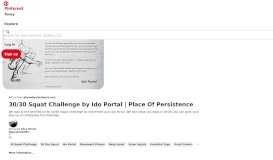 
							         30-30 Squat Challenge | Ido Portal - Movement improval | Ido portal ...								  
							    
