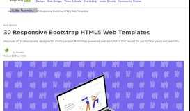 
							         30 Fantastic Responsive Bootstrap HTML5 Web Templates - Envato								  
							    