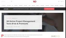 
							         30 Online Project Management Tools (Free & Premium)								  
							    