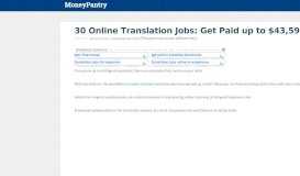 
							         30 Online Translation Jobs: Get Paid up to $43,590 to Translate ...								  
							    