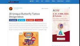 
							         30 Unique Butterfly Tattoo Design Ideas - Lists World								  
							    