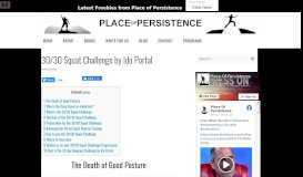 
							         30/30 Squat Challenge by Ido Portal - Place Of Persistence								  
							    