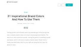 
							         31 Inspirational Brand Colors And How To Use Them | Piktochart Blog ...								  
							    