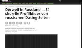 
							         31 skurrile Profilbilder von russischen Dating-Seiten - watson								  
							    
