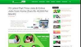 
							         32 Latest Part Time Jobs from Home (+ Online Jobs that Pay 40K pm)								  
							    