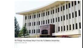 
							         33 Things You Know Only if You Go To Bahria University - MangoBaaz								  
							    