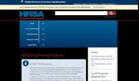 
							         340B Drug Pricing Program | Official web site of the U.S. ...								  
							    