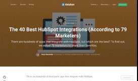 
							         35 HubSpot Integrations Top Users Swear By | Databox Blog								  
							    