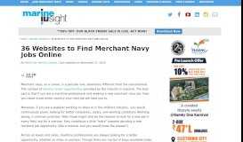 
							         36 Websites to Find Maritime Jobs Online - Marine Insight								  
							    