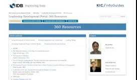 
							         360 Resources - Leadership Development Portal - LibGuides at Inter ...								  
							    