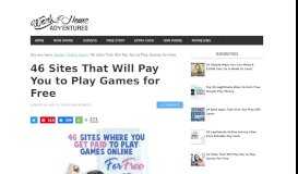 
							         37 Sites That Will Pay You to Play Games for Free								  
							    