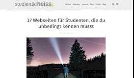 
							         37 Webseiten für Studenten, die du unbedingt kennen musst								  
							    