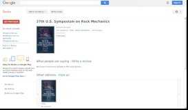 
							         37th U.S. Symposium on Rock Mechanics - Google Books Result								  
							    