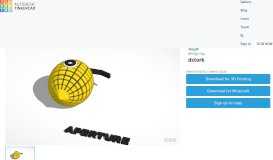 
							         3D design Combustible lemons! Portal 2, Cave Johnson! | Tinkercad								  
							    