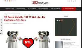
							         3D Druck Modelle: TOP 10 Websites für kostenlose STL-Files ...								  
							    