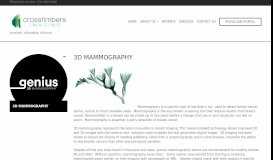 
							         3D MAMMOGRAPHY - Cross Timbers Imaging								  
							    