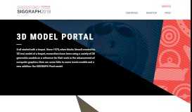 
							         3D Model Portal - SIGGRAPH 2018								  
							    