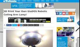 
							         3D Print Your Own GlaDOS Robotic Ceiling Arm Lamp! | eTeknix								  
							    