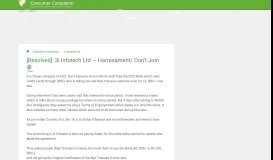 
							         3i Infotech Ltd — Harrasament/ Don't Join								  
							    