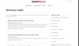 
							         3money Login — One Click Access								  
							    