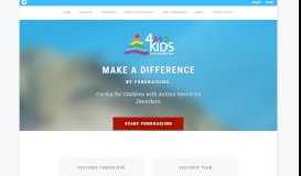 
							         4 ASD Kids Fundraising Portal | Home								  
							    