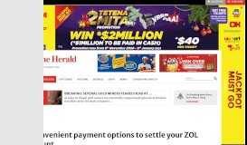 
							         4 convenient payment options to settle your ZOL account | The Herald								  
							    