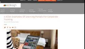
							         4 Killer Examples Of Learning Portals For Corporate Training - EIDesign								  
							    