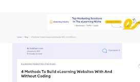 
							         4 Methods To Build eLearning Websites With And Without Coding ...								  
							    