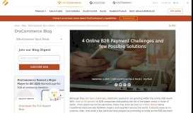 
							         4 Online B2B Payment Challenges and few Possible Solutions - Oro Inc.								  
							    