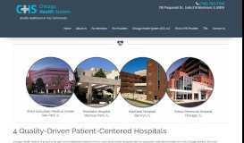 
							         4 Quality-Driven Patient-Centered Hospitals | Chicago Health System								  
							    