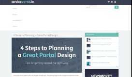 
							         4 Steps to Planning a Great Portal Design - ServicePortal.io - Service ...								  
							    