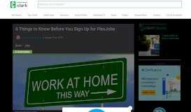 
							         4 Things to Know Before You Sign Up for FlexJobs - Clark ...								  
							    