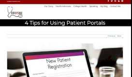 
							         4 Tips for Using Patient Portals - Your GPS Doc								  
							    
