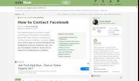 
							         4 Ways to Contact Facebook - wikiHow								  
							    