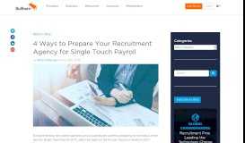 
							         4 Ways to Prepare Your Recruitment Agency for Single Touch Payroll ...								  
							    