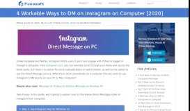 
							         4 Workable Ways to DM on Instagram on Computer [2020]								  
							    