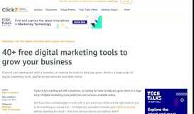 
							         40+ free digital marketing tools to grow your business - ClickZ								  
							    