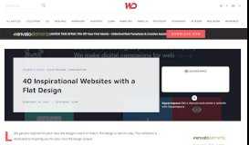 
							         40 Inspirational Websites with a Flat Design - 1stWebDesigner								  
							    