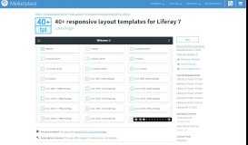 
							         40+ responsive layout templates for Liferay 7								  
							    