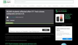 
							         40,000 students affected after ITT Tech closes campuses across U.S. ...								  
							    