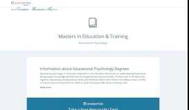 
							         408 Masters in Educational Psychology - MastersPortal.com								  
							    