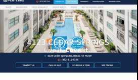 
							         4123 Cedar Springs Apartments in Dallas, Texas | Venterra Living								  
							    