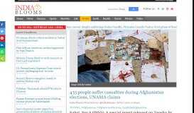 
							         435 people suffer casualties during Afghanistan elections, UNAMA ...								  
							    