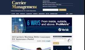 
							         44 Carriers Working With Consumer P/C Insurance Portal								  
							    